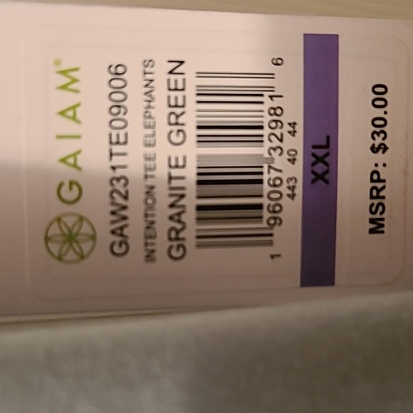 GAIAM BRAND WOMENS PLUS SIZE SHORT SLEEVE GREEN TEE SIZE XXL - Picture 5 of 13